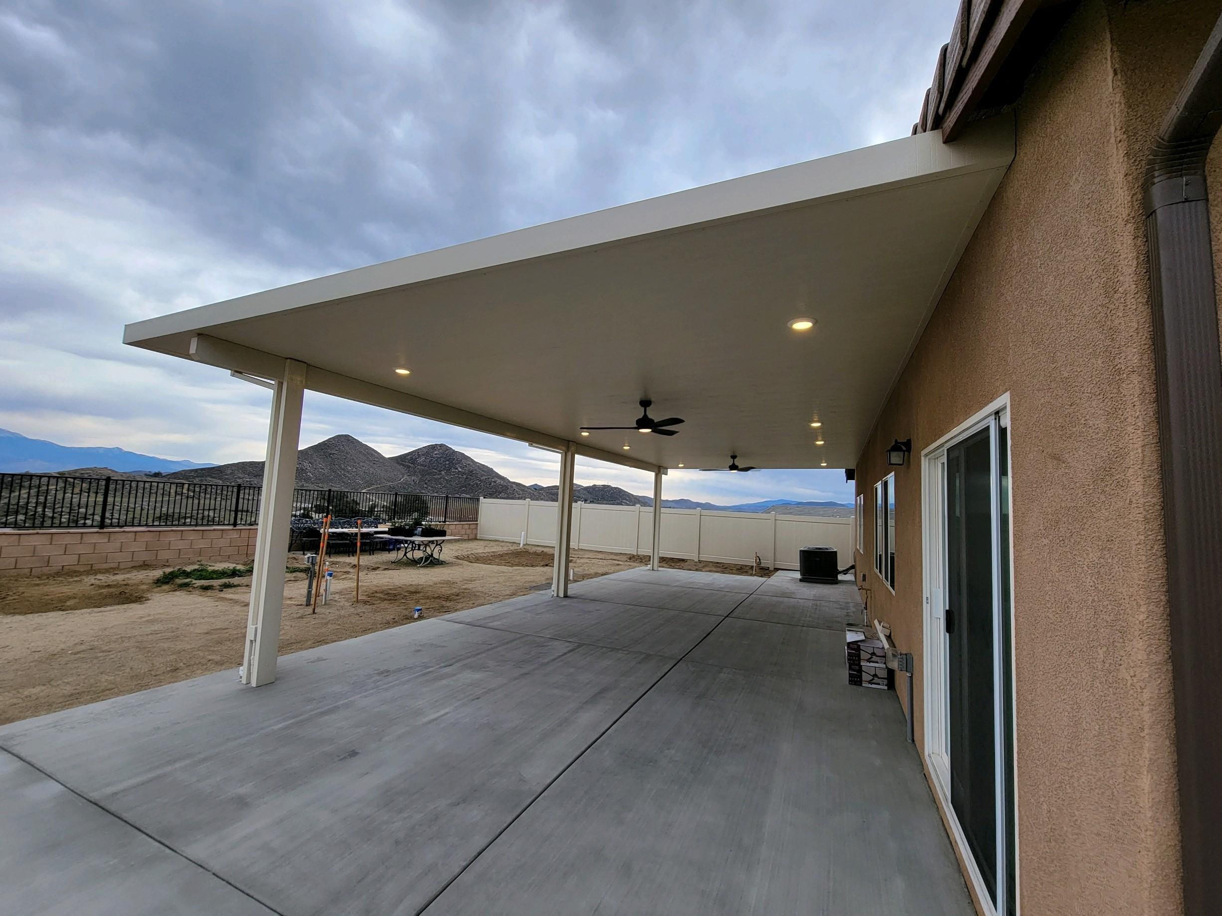 Insulated aluminum cover with fans and lighting, Teravista, Round Rock