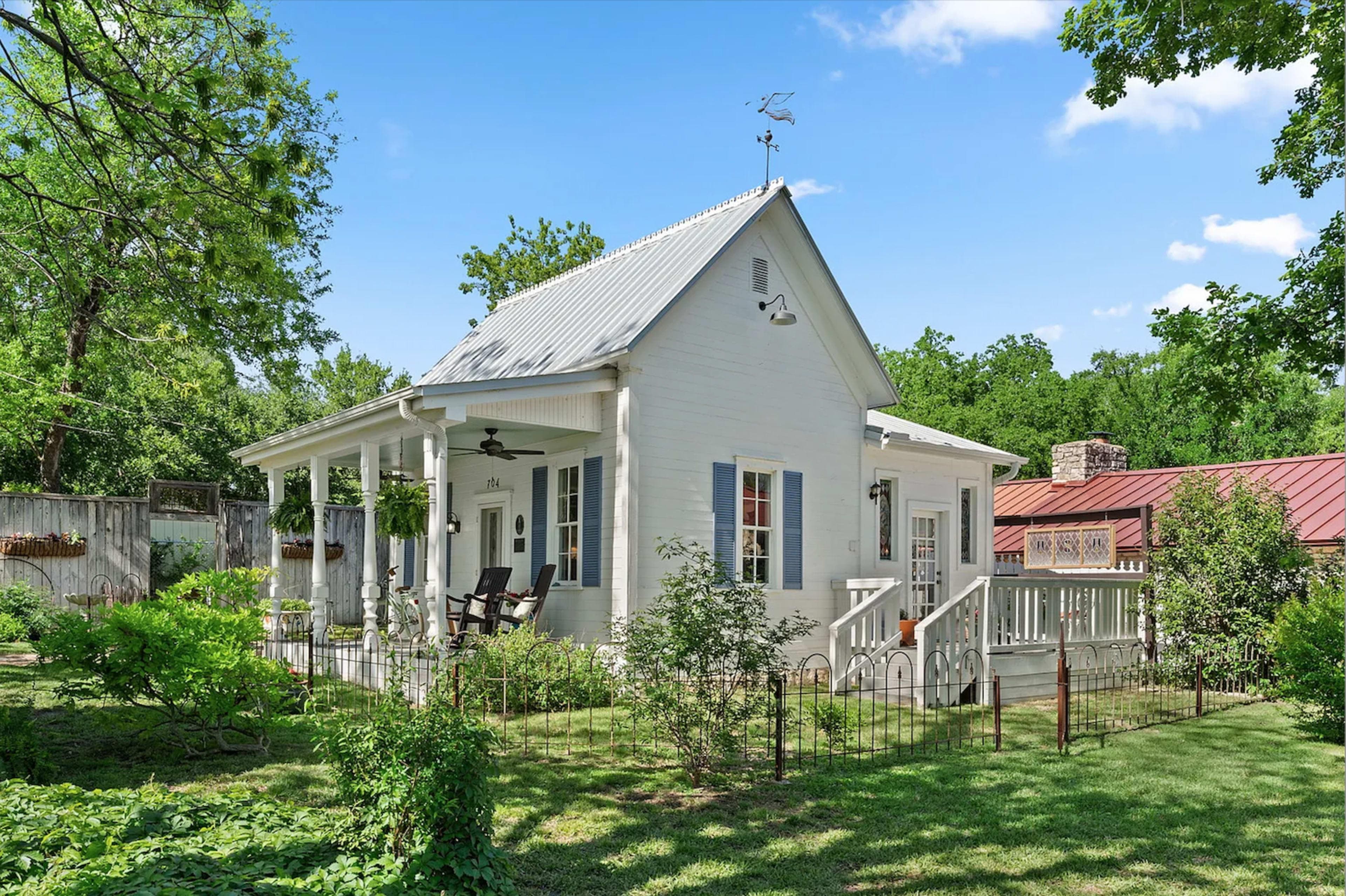 Screened porch on an older home, Old Town Round Rock